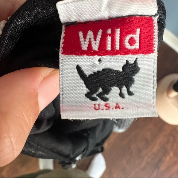 Wild Cat USA Y2K Black and White Striped Halter Neck Mesh Top - Picture 8 of 8